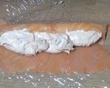 A picture of step 5 of Smoked salmon paupiette.