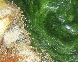 A picture of step 2 of Palak Paneer Roll.