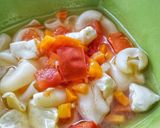A picture of step 6 of Tofu Macaroni and Veggie Soup.