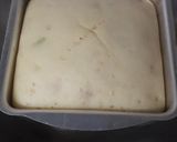 A picture of step 4 of Eggless kiwi cake.