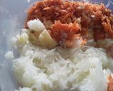 Foto del paso 2 de la receta: Torticas de Vegetales!!! 🥒🥕🥔🌰🍘🍘🧀🥖