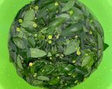 Hình bước làm 1 của món Canh rau ngót không người lái