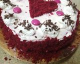 A picture of step 23 of Eggless Red Velvet Cake (without oven).