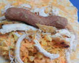 A picture of step 2 of Chicken Sharwama.