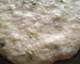 A picture of step 3 of Moong dal and poha dosa.