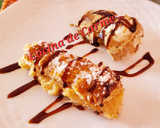 Foto del paso 13 de la receta: Cannolis minis rellenos de crema de turrón