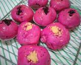 Red Dragon Fruit Bun - Banh Mi Thanh Long Nui langkah memasak 9 foto