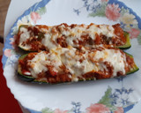 Foto del paso 6 de la receta: Calabacines rellenos de carne picada y verduras