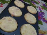 Pancakemuffins salados de jamón, maíz y queso ricotta