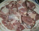 A picture of step 1 of Spicy Fry Steam Mutton.