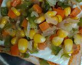 चीज़ बर्स्ट पिज़्ज़ा सैंडविच रेसिपी चरण 3 फोटो