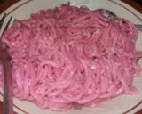 Foto langkah ke 6 dari resep Mie Naga Eggless Homemade (mie buah naga).