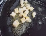 A picture of step 1 of Corn paneer chat.