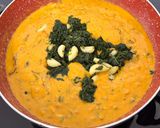 A picture of step 15 of Restaurant Style Lasooni Methi with Spring Onions & Nutty Paste.