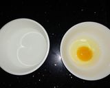 Hình bước làm 1 của món Flan trứng mặn