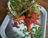 A picture of step 19 of Sohanjna alu matar(Indian horseradish with potato and peas).