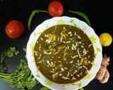 A picture of step 6 of Palak Paneer.