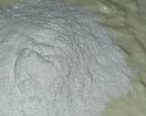 A picture of step 2 of Coconut burfi.