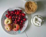 Foto del paso 1 de la receta: Yogur griego con cerezas y paraguayo