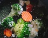 蒜香甜蝦鯖魚偽義大利麵的食譜步驟2照片