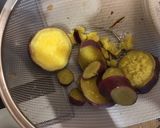 A picture of step 1 of Sweet potato on bechamel sauce.