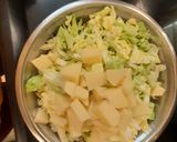 A picture of step 1 of કોબી ની સબજી.