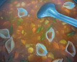 A picture of step 2 of Minestrone Soup.