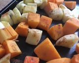 A picture of step 3 of Butternut squash & apple baby food.