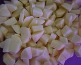 Une image de l'étape 4 de Gratin de pommes de terre rissolées aux morceaux de cordon bleu et sa béchamel.
