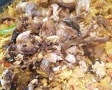 A picture of step 2 of Fried chicken kothu parotta.