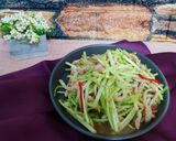韭黃炒肉絲的食譜步驟5照片