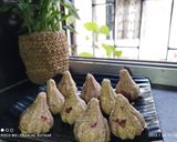 A picture of step 6 of Rose flavour Tilgul Modak.