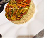 Maqlooba rice daga Amzee’s kitchenmatakin girki10 hoto