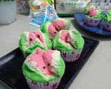 Foto langkah ke 7 dari resep Bolu Kukus Semangka.