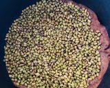 A picture of step 2 of Air fried moong beans.