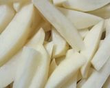 A picture of step 1 of French fries.