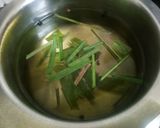 A picture of step 2 of Saffron tea kashmiri Kesar kavo.