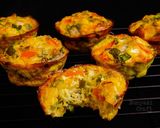A picture of step 9 of Egg Omelette Muffins #bakingforkids.