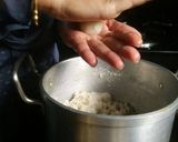 A picture of step 3 of Coconut Laddu.