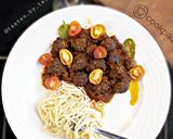 A picture of step 7 of Meatballs sauce.