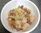 A picture of step 1 of Sprouts Salad With Melon Dressing.