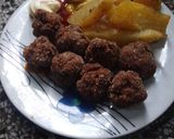 Foto del paso 5 de la receta: Albondiguitas fritas!!! (Albondinesa) 🤭