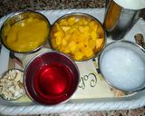 A picture of step 1 of Mango falooda.