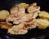 Foto del paso 1 de la receta: Pechuguitas doradas con Peras grillé 