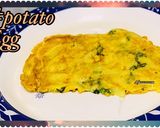 A picture of step 2 of Potato egg breakfast meal.