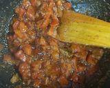 A picture of step 3 of Bitter gourd Staffing Mutton mince.