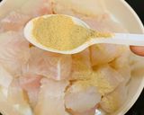 Hình bước làm 4 của món Chả cá Lã Vọng với cá basa