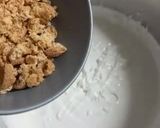 A picture of step 2 of Yogurt, Peach, and Amaretti Ice Cream Cake.
