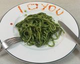 Hình bước làm 10 của món Mì udon xào cải bó xôi