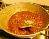 A picture of step 5 of Fig Almond Halwa.
